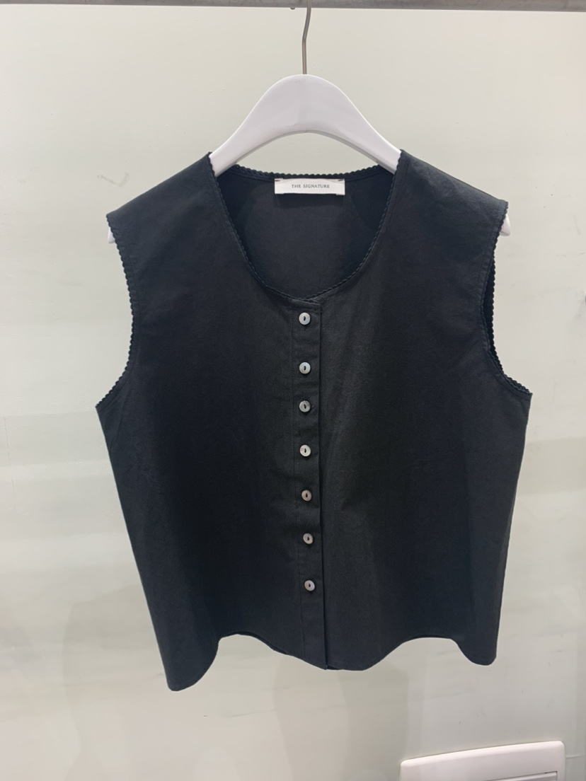 THE SIGNATURE東大門實拍韓國女裝新品26春夏襯衫蕾絲衫蕾絲紐扣THE SIGNATURE襯衫/蕾絲衫圖色2