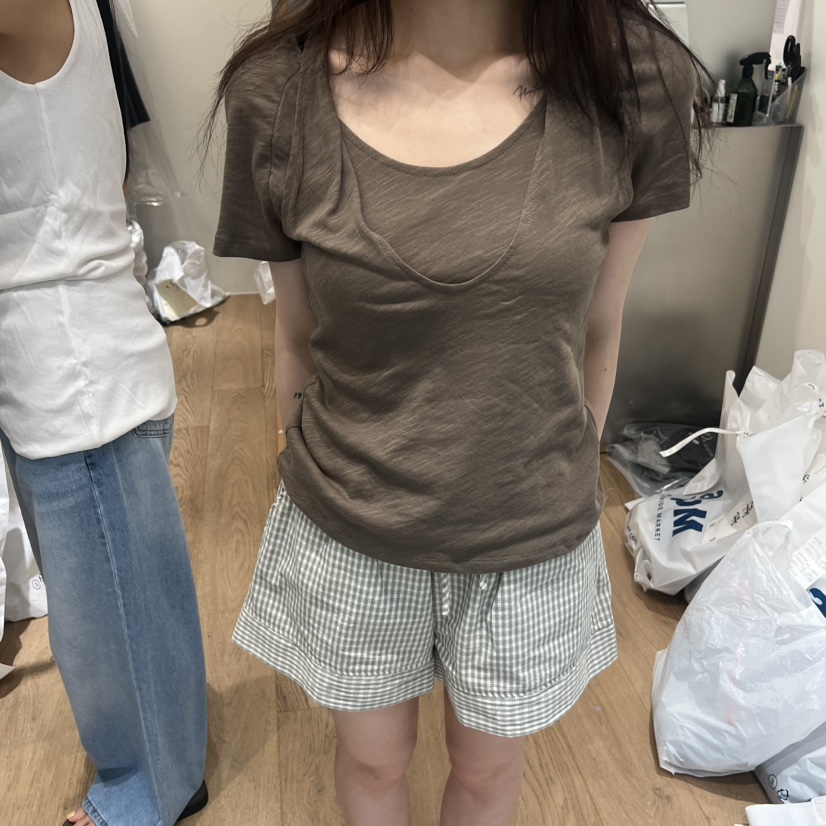 MEET ME韓國直郵女裝新款職業休閑推薦人氣26春夏時尚T恤MEET MET恤圖色1