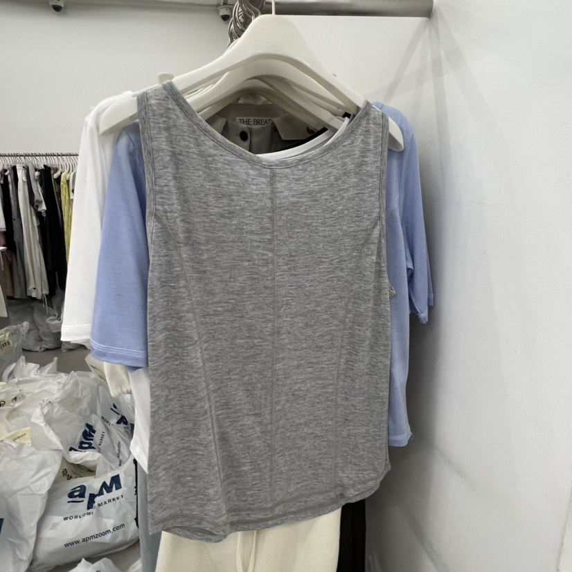 BREATHE韓國直郵實拍女士新款熱賣26春夏吊帶背心無袖紐扣BREATHE吊帶/背心