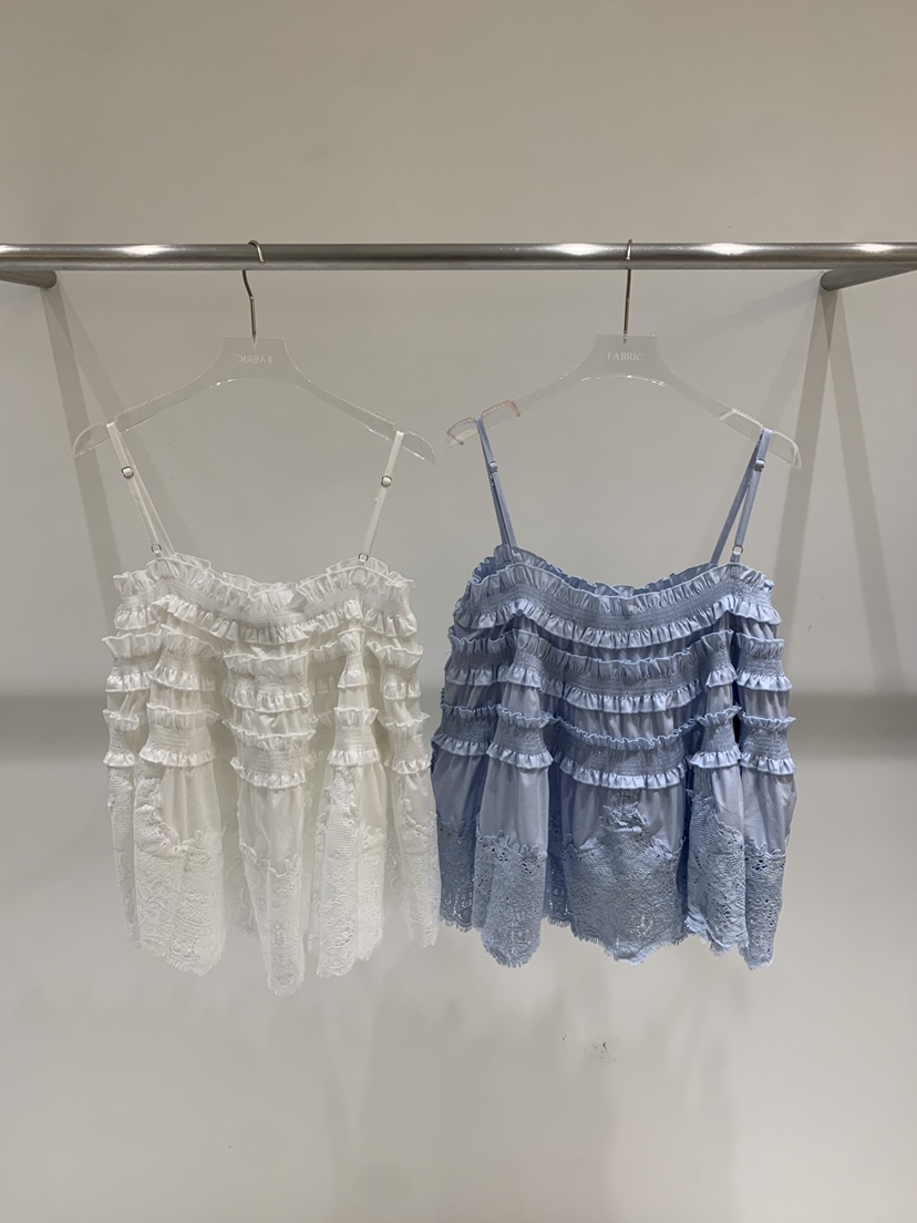 FABRIC韓國東大門代購女裝新款26春夏時尚推薦休閑吊帶背心FABRIC吊帶/背心