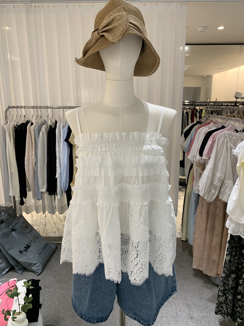 FABRIC韓國東大門代購女裝新款26春夏時尚推薦休閑吊帶背心FABRIC吊帶/背心