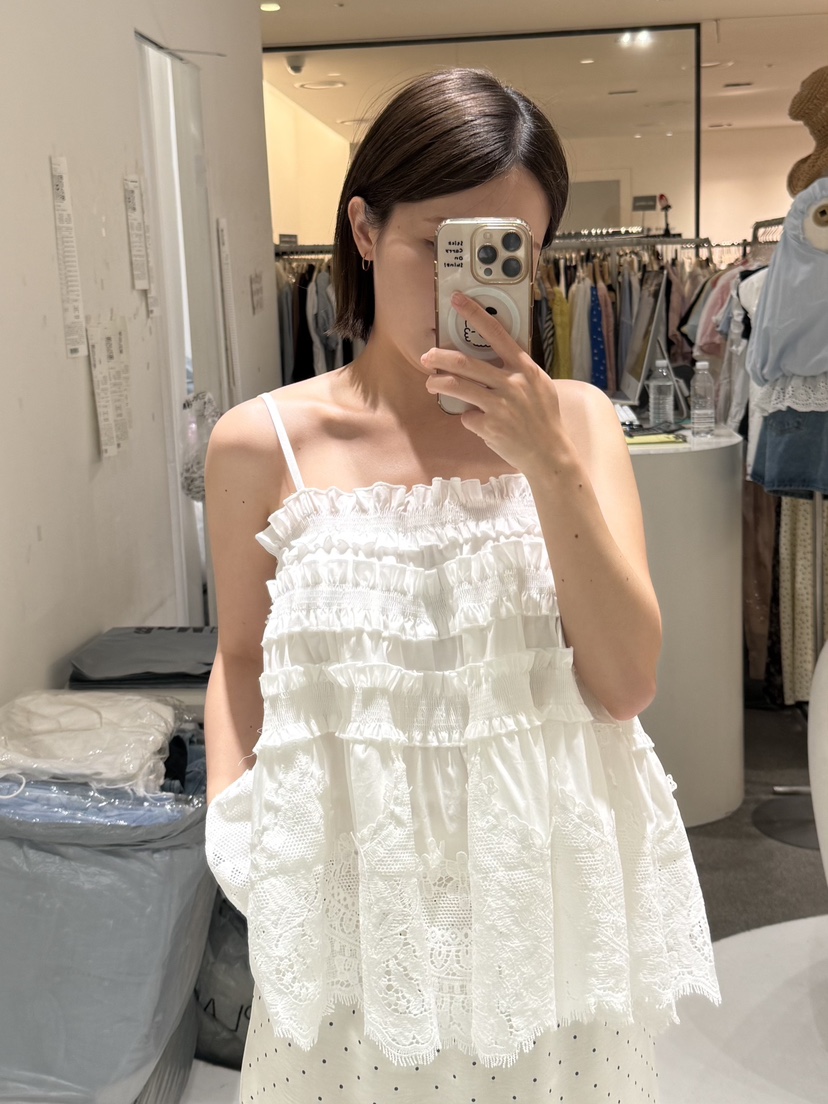 FABRIC韓國東大門代購女裝新款26春夏時尚推薦休閑吊帶背心FABRIC吊帶/背心