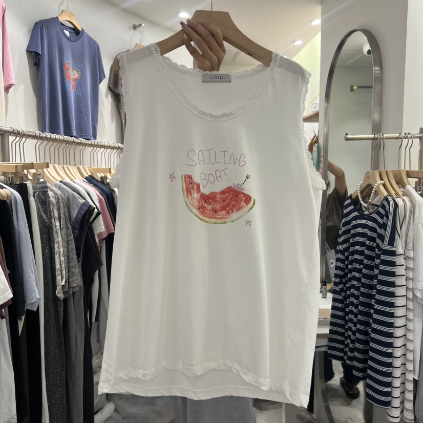 CELLI韓國東大門直郵女士新品26春夏時尚休閑人氣吊帶背心CELLI吊帶/背心圖色1