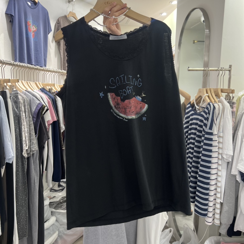 CELLI韓國東大門直郵女士新品26春夏時尚休閑人氣吊帶背心CELLI吊帶/背心圖色2