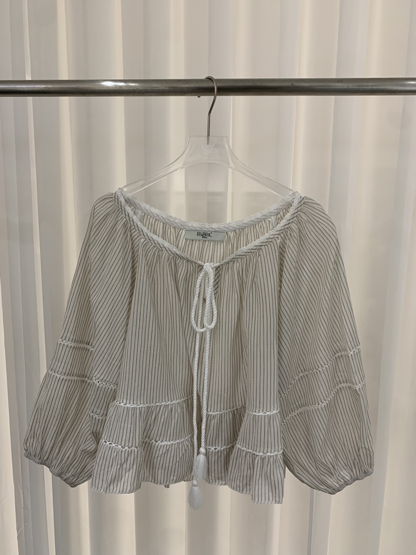FABRIC韓國直郵女士新款休閑時尚職業推薦26夏季襯衫蕾絲衫FABRIC襯衫/蕾絲衫圖色1