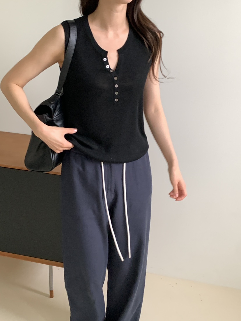 CICI韓國直郵女裝新品熱賣推薦休閑人氣26夏季吊帶背心無袖Ci Ci吊帶/背心