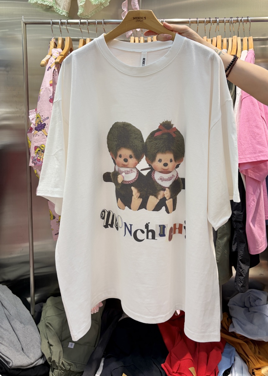 MENDL S東大門實拍韓國女士新品人氣26夏季休閑時尚推薦T恤MENDL ST恤圖色1