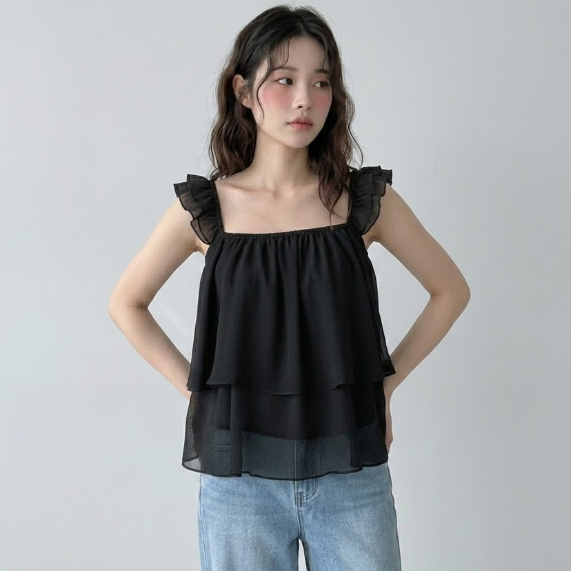 FABRIC韓國直郵女士新品時尚職業推薦26春夏26夏季吊帶背心FABRIC吊帶/背心