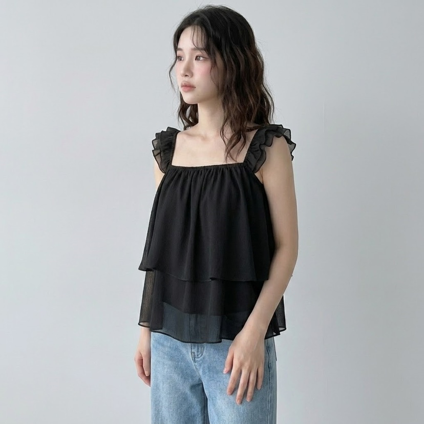 FABRIC韓國直郵女士新品時尚職業推薦26春夏26夏季吊帶背心FABRIC吊帶/背心