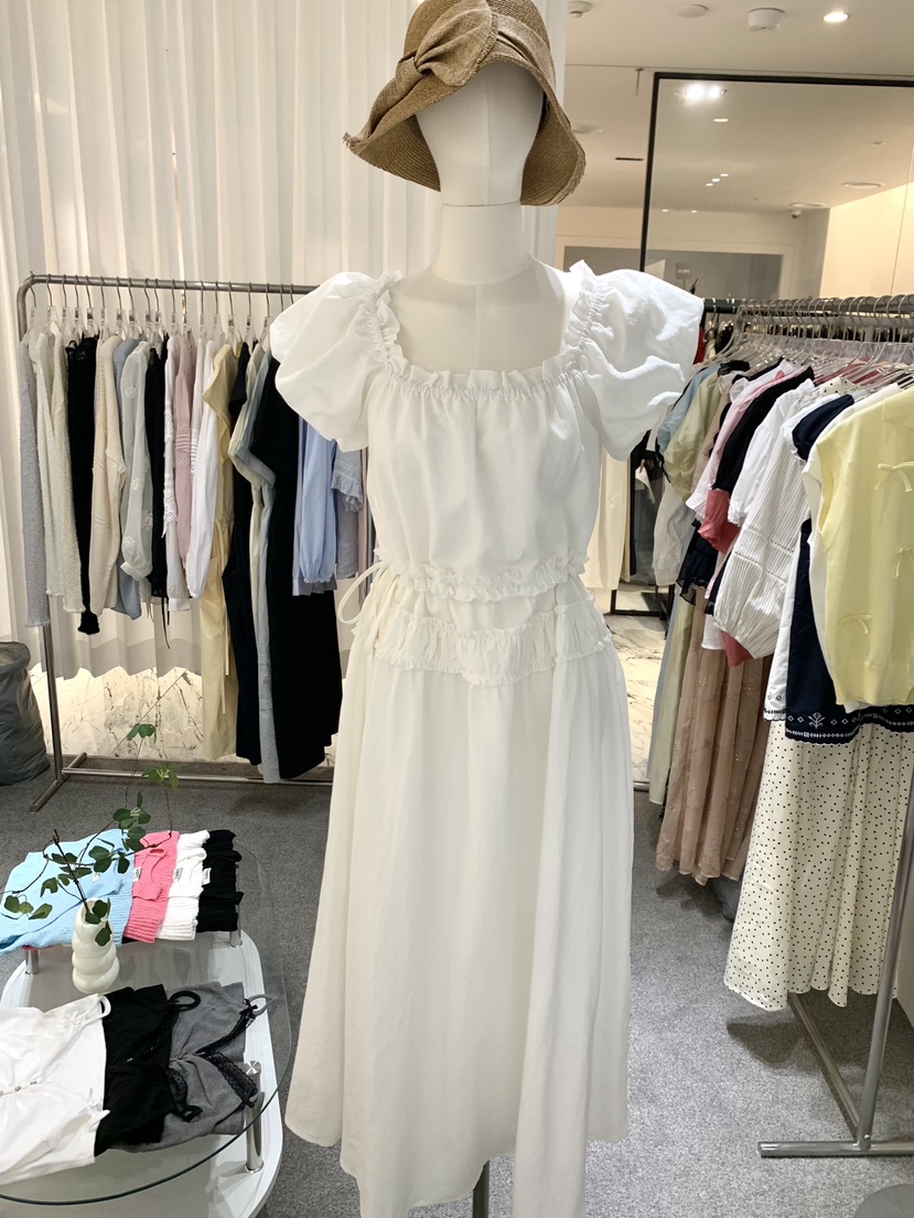 FABRIC韓國直郵實拍女裝新款職業26春夏休閑熱賣26夏季連衣裙FABRIC連衣裙