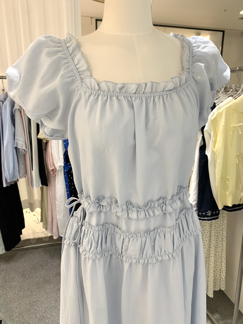 FABRIC韓國直郵實拍女裝新款職業26春夏休閑熱賣26夏季連衣裙FABRIC連衣裙