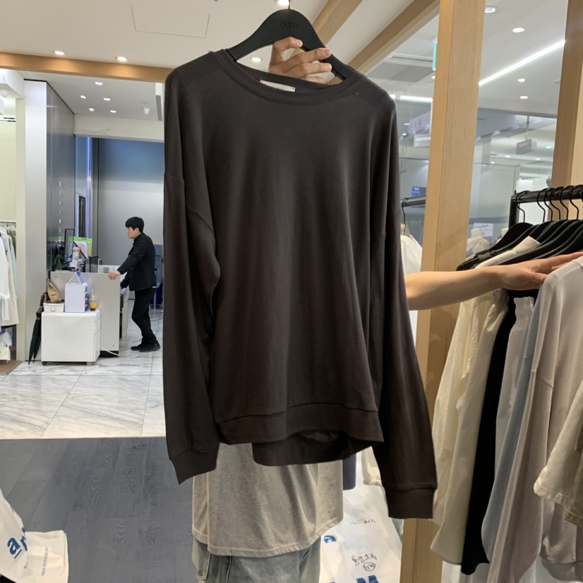 OBJECT東大門實拍韓國女士新品人氣推薦26春夏職業長袖T恤OBJECT長袖T恤圖色4