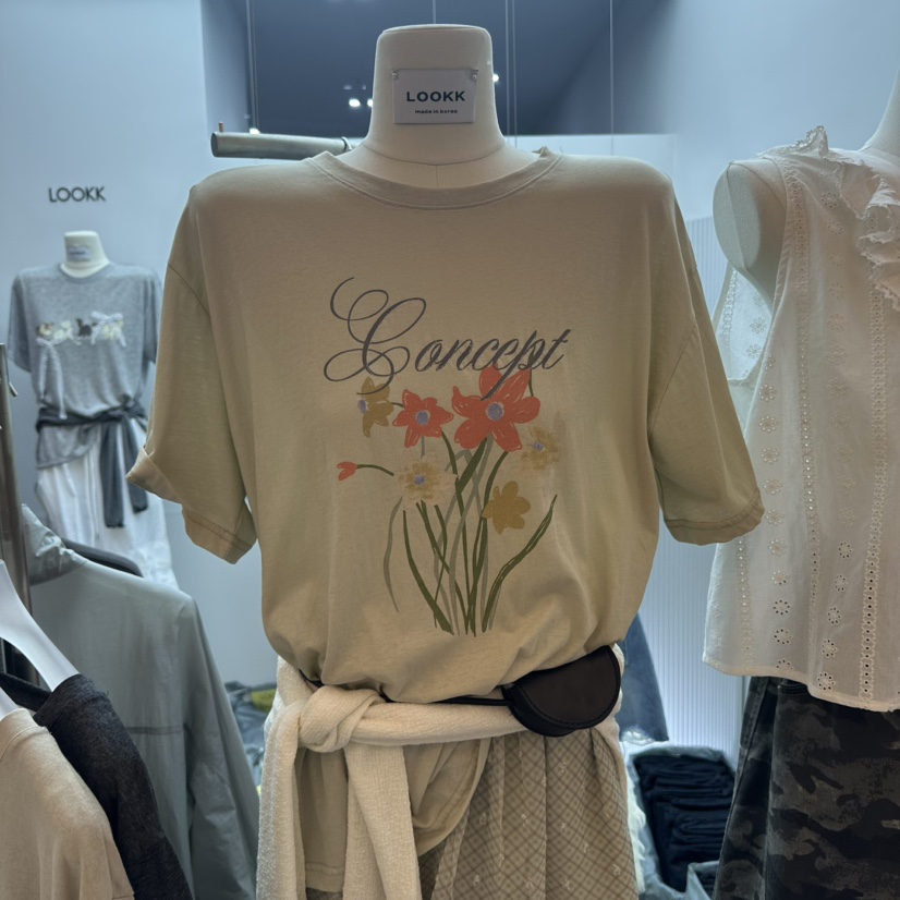 LOOKK/MIMME韓國東大門直郵女裝新品人氣時尚休閑熱賣T恤LOOKK/MIMMET恤圖色2
