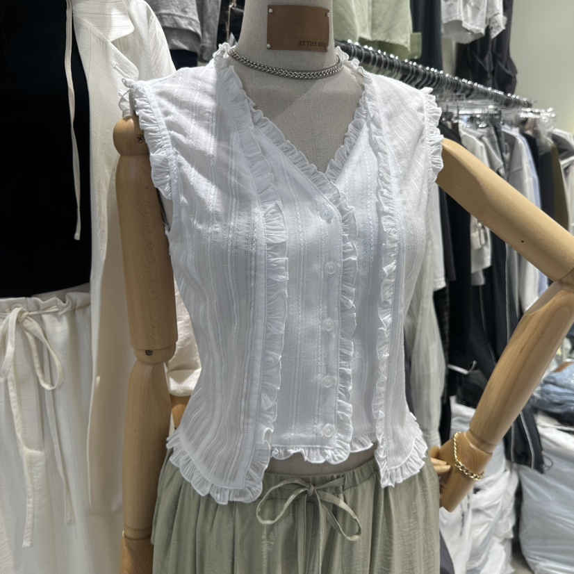 AT THE END韓國代購女裝新品休閑人氣26夏季時尚吊帶背心AT THE END吊帶/背心圖色1