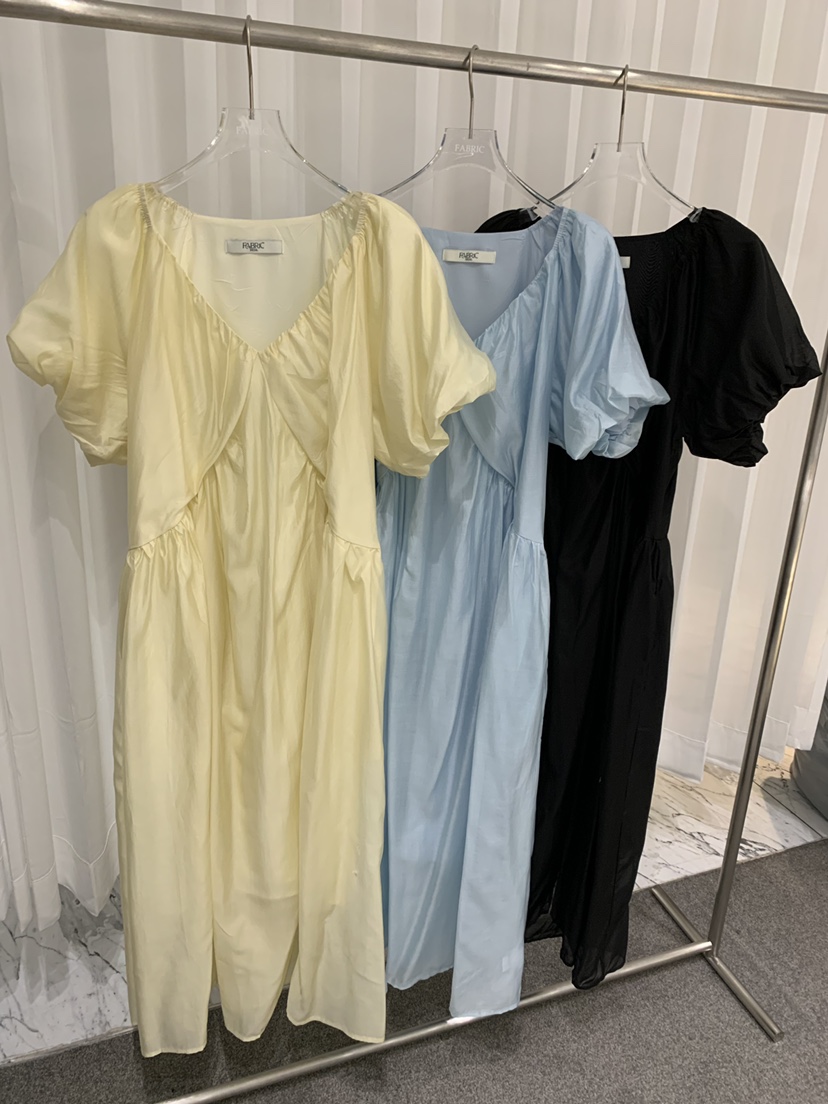 FABRIC東大門實拍韓國女裝新款推薦26夏季熱賣時尚連衣裙FABRIC連衣裙