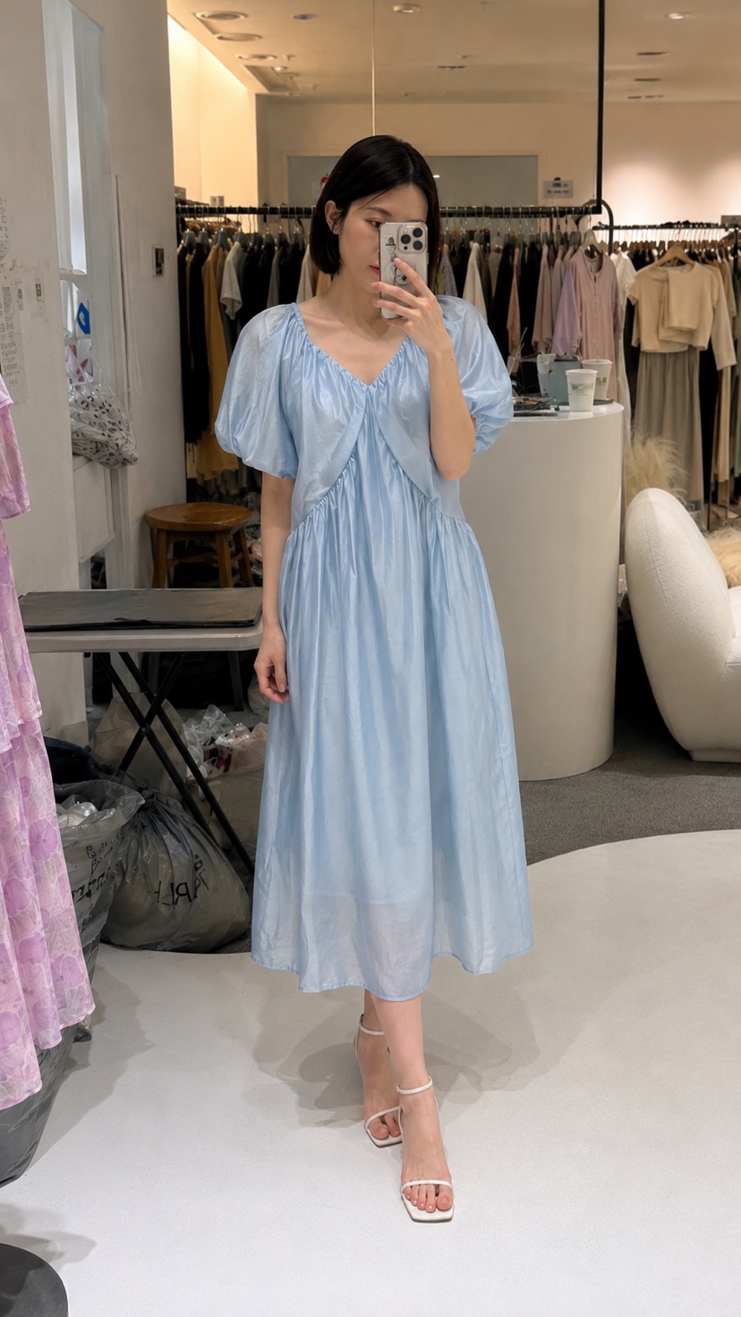 FABRIC東大門實拍韓國女裝新款推薦26夏季熱賣時尚連衣裙FABRIC連衣裙