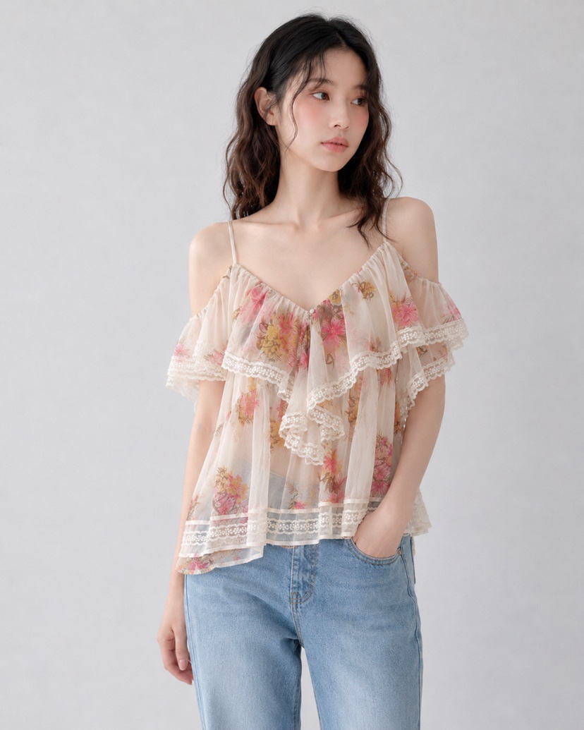 FABRIC韓國代購女裝新品職業推薦26春夏人氣休閑吊帶背心FABRIC吊帶/背心