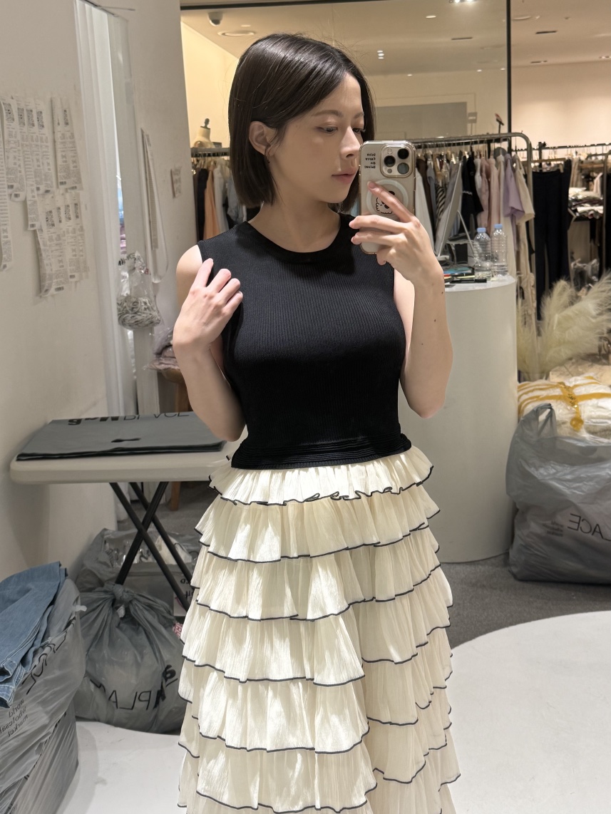 FABRIC韓國直郵實拍女士新品職業熱賣休閑人氣26春夏連衣裙FABRIC連衣裙