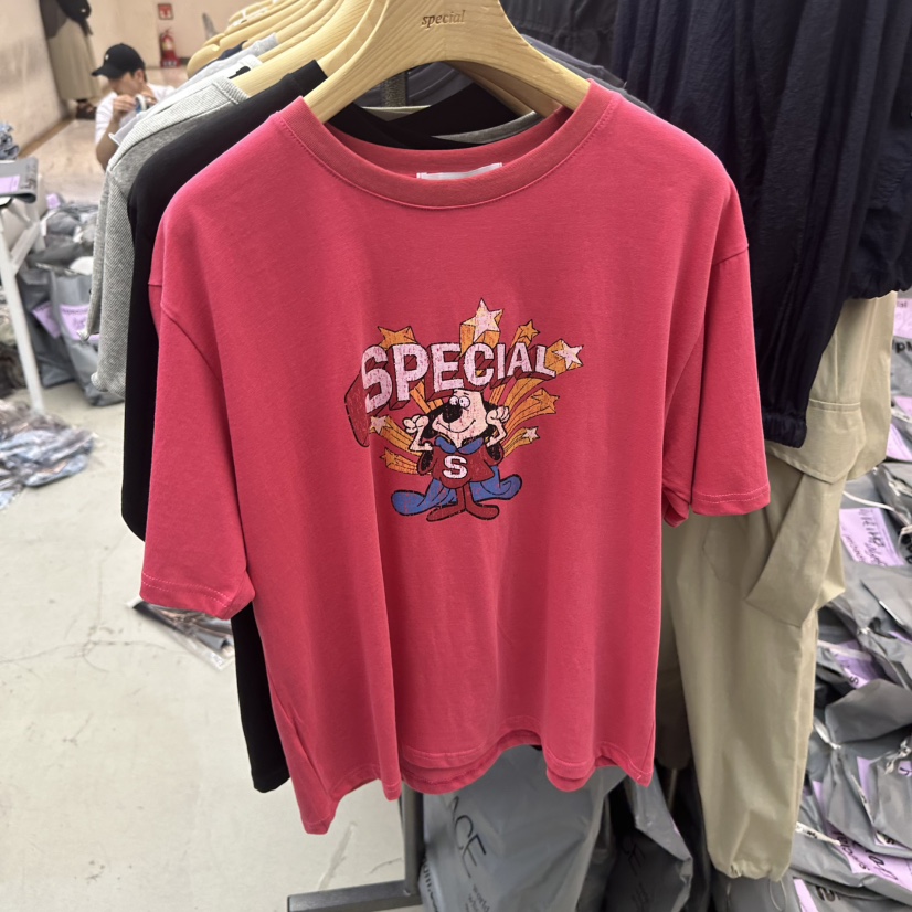 SPECIAL韓國直郵女士新品熱賣職業時尚推薦26春夏休閑T恤SPECIALT恤圖色4
