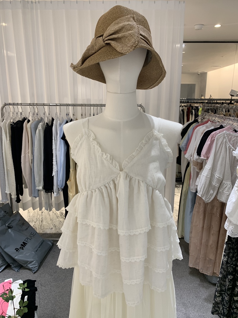 FABRIC韓國代購女士新款26夏季職業人氣休閑26春夏吊帶背心FABRIC吊帶/背心