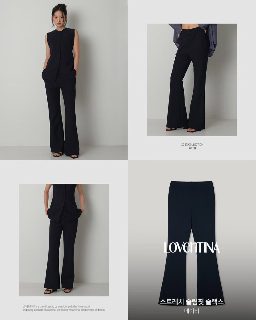 GENTLE B/LOVENTINA韓國東大門直郵女裝新品職業休閑褲修身GENTLE B/LOVENTINA休閑褲