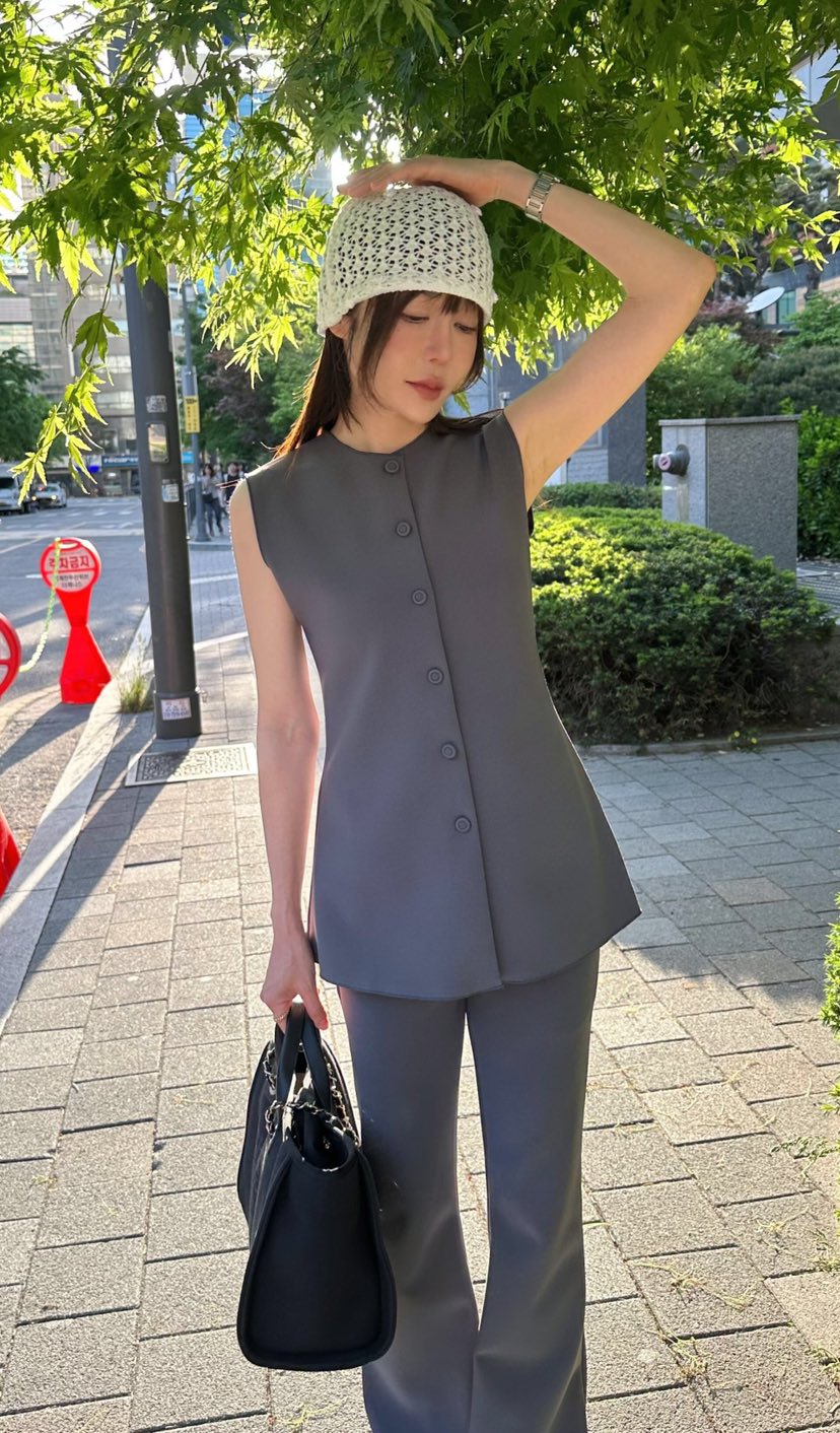 GENTLE B/LOVENTINA東大門實拍韓國女裝新品時尚職業馬甲GENTLE B/LOVENTINA馬甲圖色2
