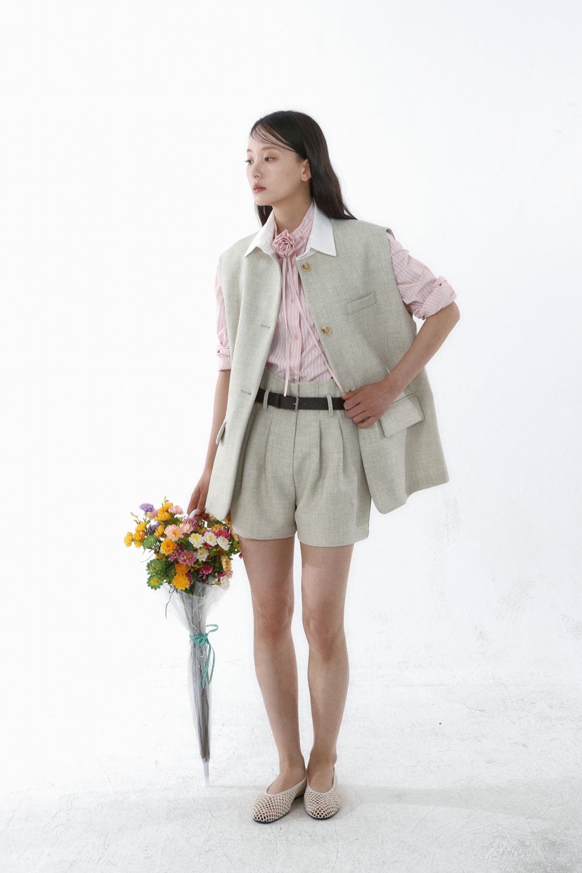 GENTLE B/LOVENTINA韓國直郵實拍女裝新款休閑時尚馬甲GENTLE B/LOVENTINA馬甲