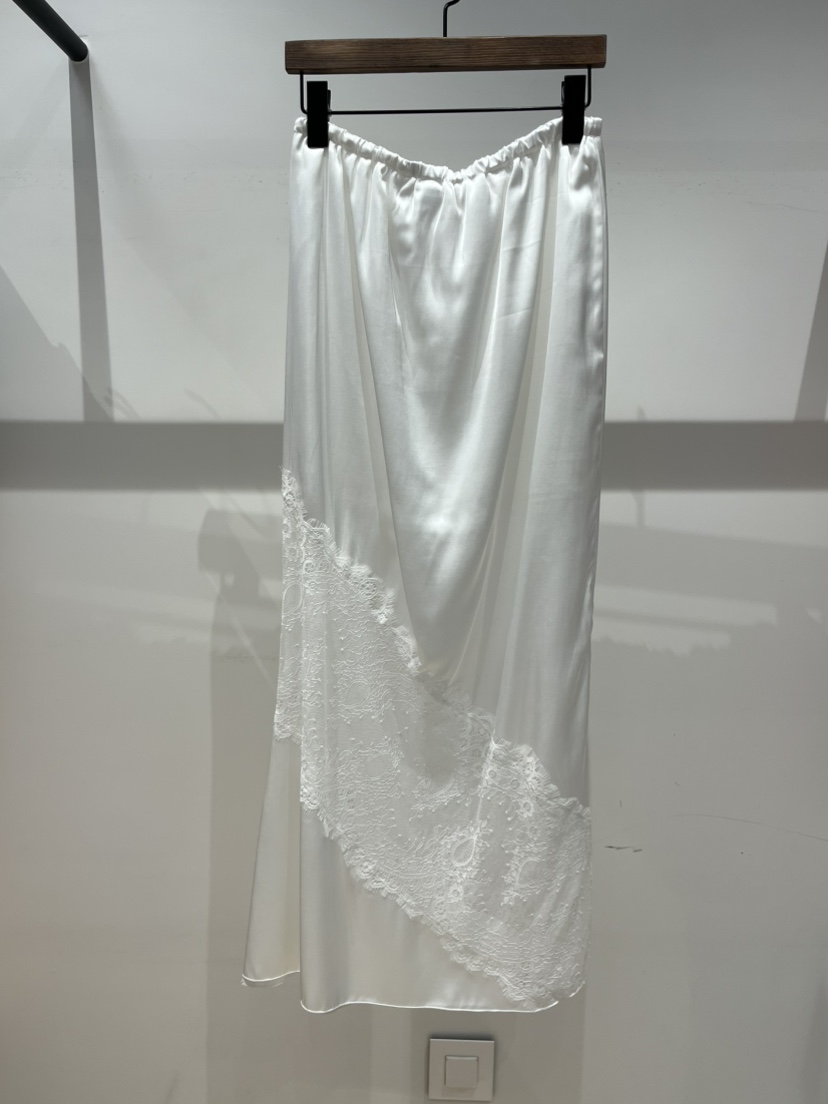 LOVE PULL韓國直郵女裝新品26夏季半身裙中短裙緞面長款LOVE PULL半身裙/中短裙