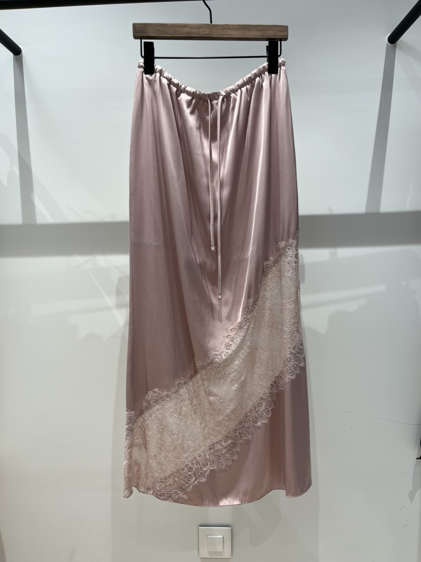 LOVE PULL韓國直郵女裝新品26夏季半身裙中短裙緞面長款LOVE PULL半身裙/中短裙圖色2