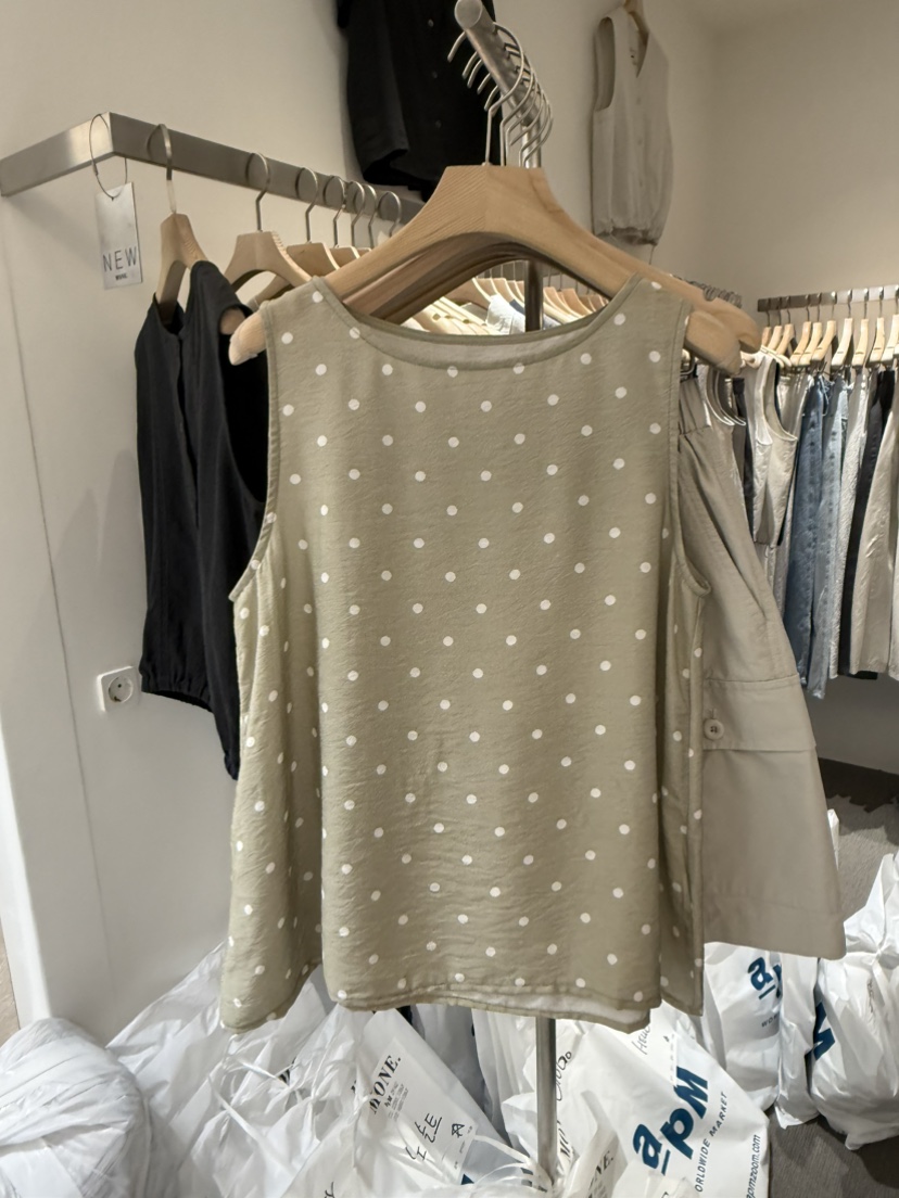 MONE-A韓國東大門直郵女裝新品26春夏時尚吊帶背心天絲無袖MONE-A吊帶/背心圖色4