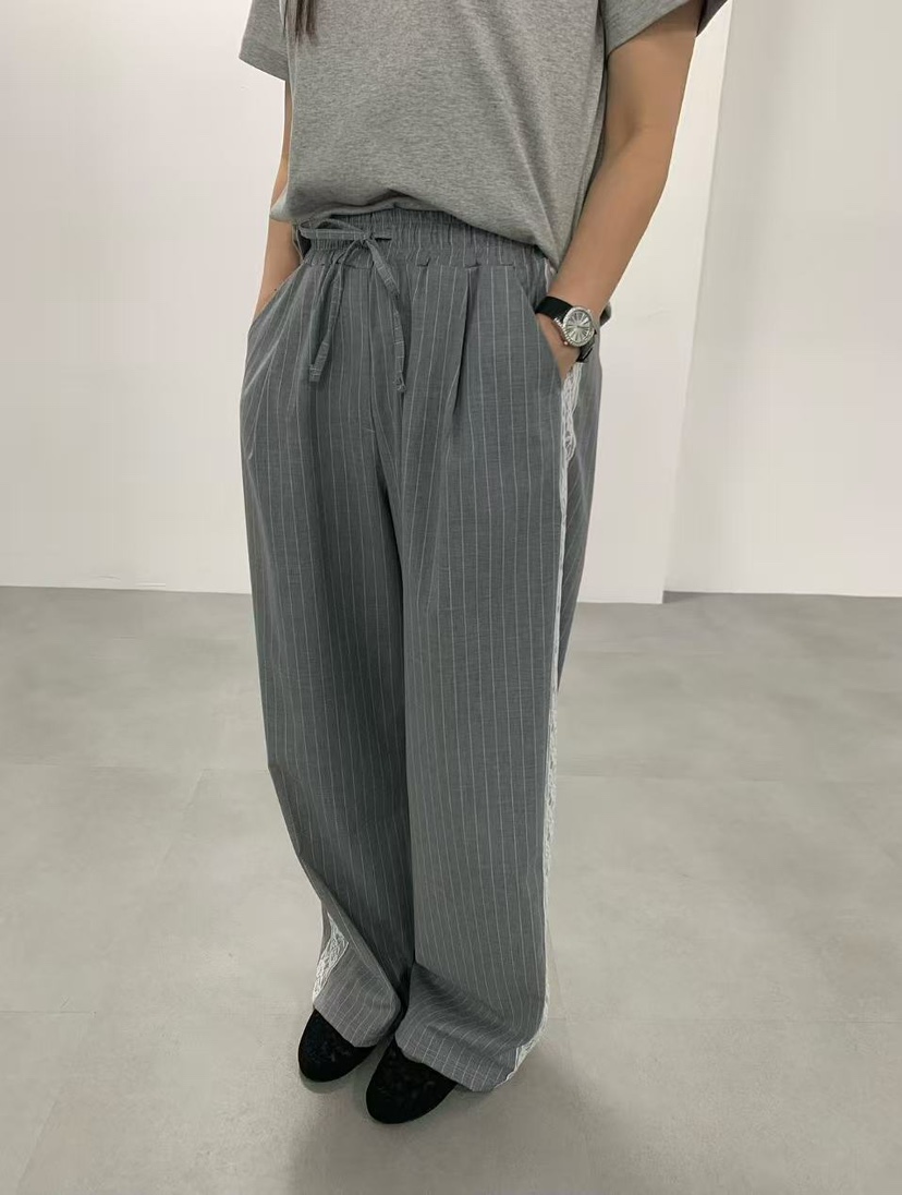 J CRANE-A韓國代購女裝新品26夏季休閑時尚熱賣休閑褲條紋J CRANE休閑褲