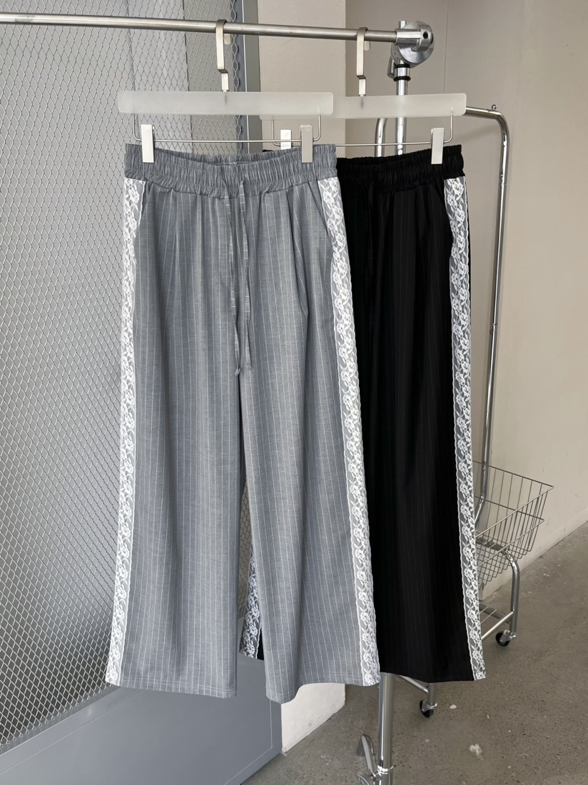 J CRANE-A韓國代購女裝新品26夏季休閑時尚熱賣休閑褲條紋J CRANE休閑褲