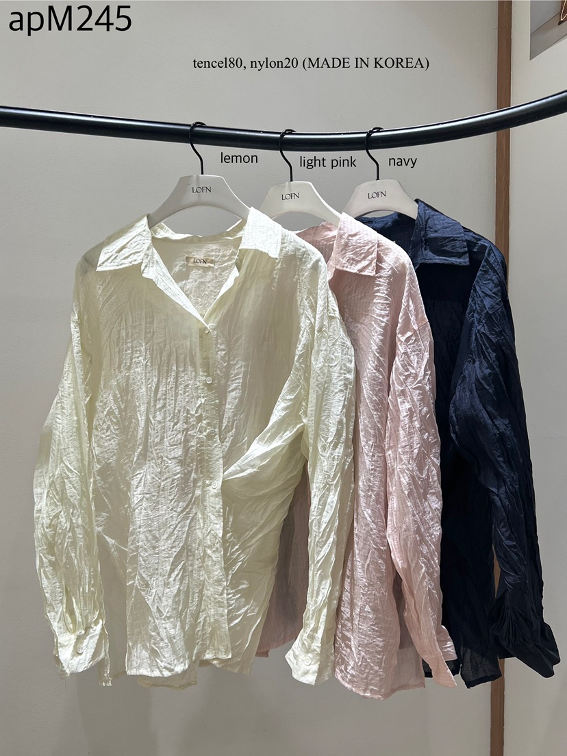 LOFN韓國東大門代購女裝新品人氣26夏季職業時尚襯衫蕾絲衫LOFN襯衫/蕾絲衫