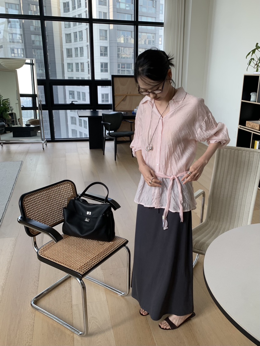 LOFN韓國東大門代購女裝新品人氣26夏季職業時尚襯衫蕾絲衫LOFN襯衫/蕾絲衫
