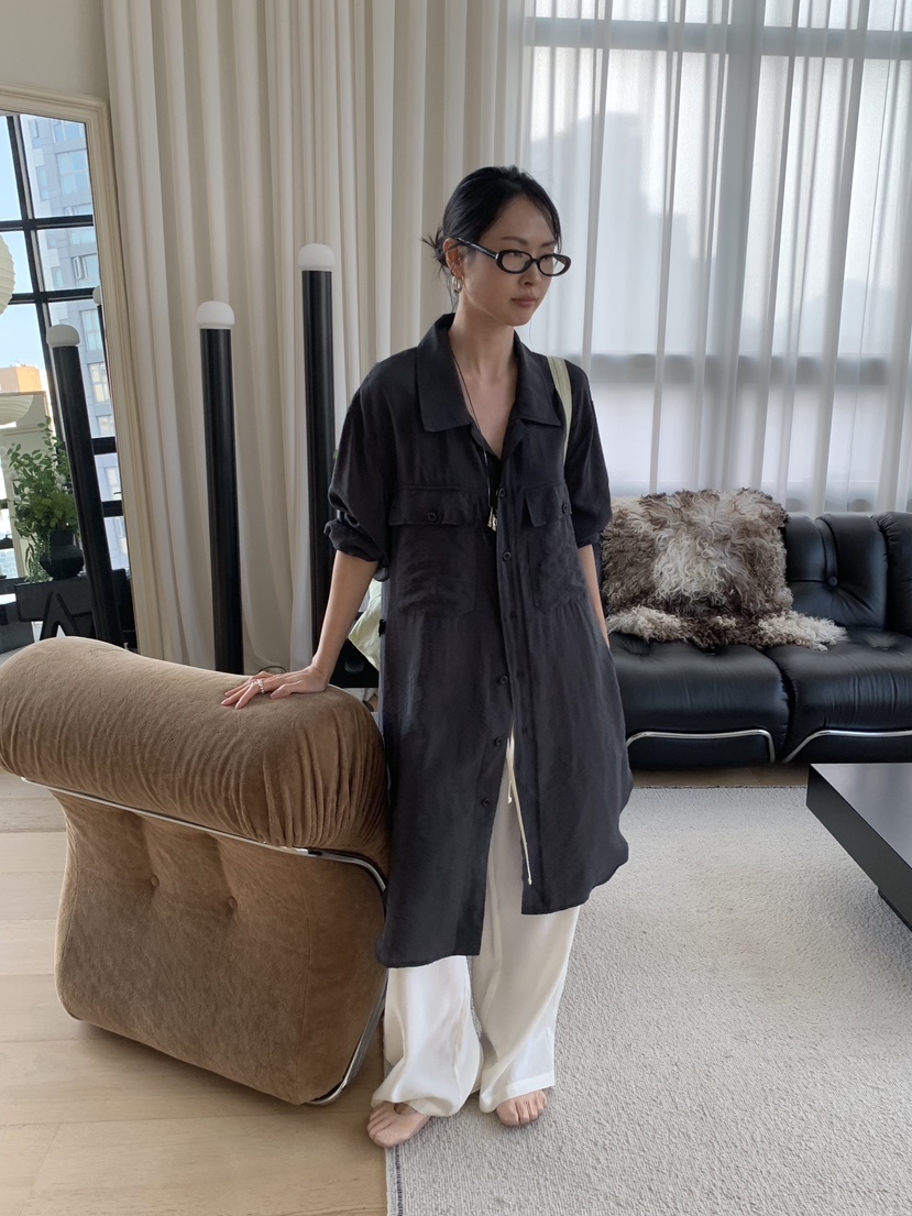 LOFN韓國直郵實拍女裝新品人氣推薦26春夏襯衫蕾絲衫含腰帶LOFN襯衫/蕾絲衫