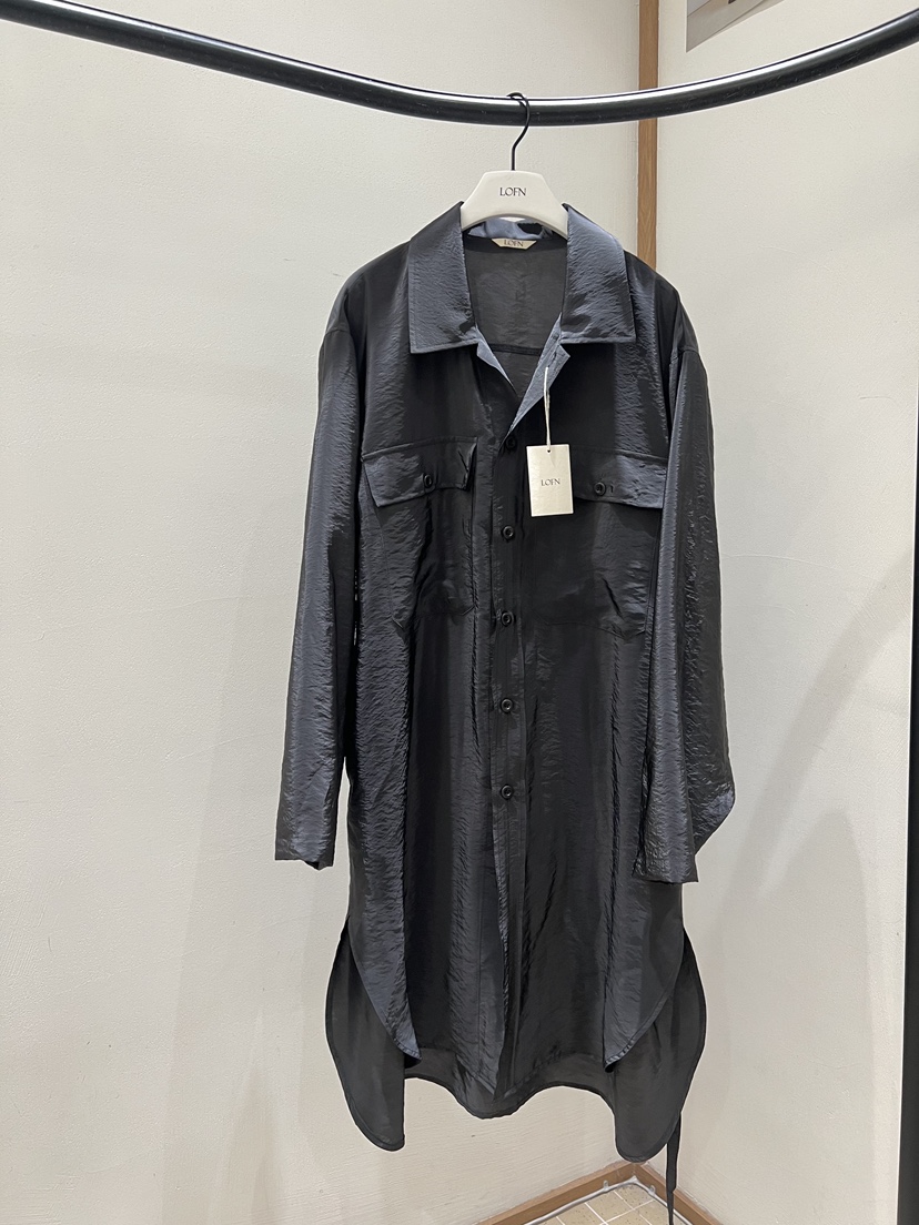 LOFN韓國直郵實拍女裝新品人氣推薦26春夏襯衫蕾絲衫含腰帶LOFN襯衫/蕾絲衫圖色2
