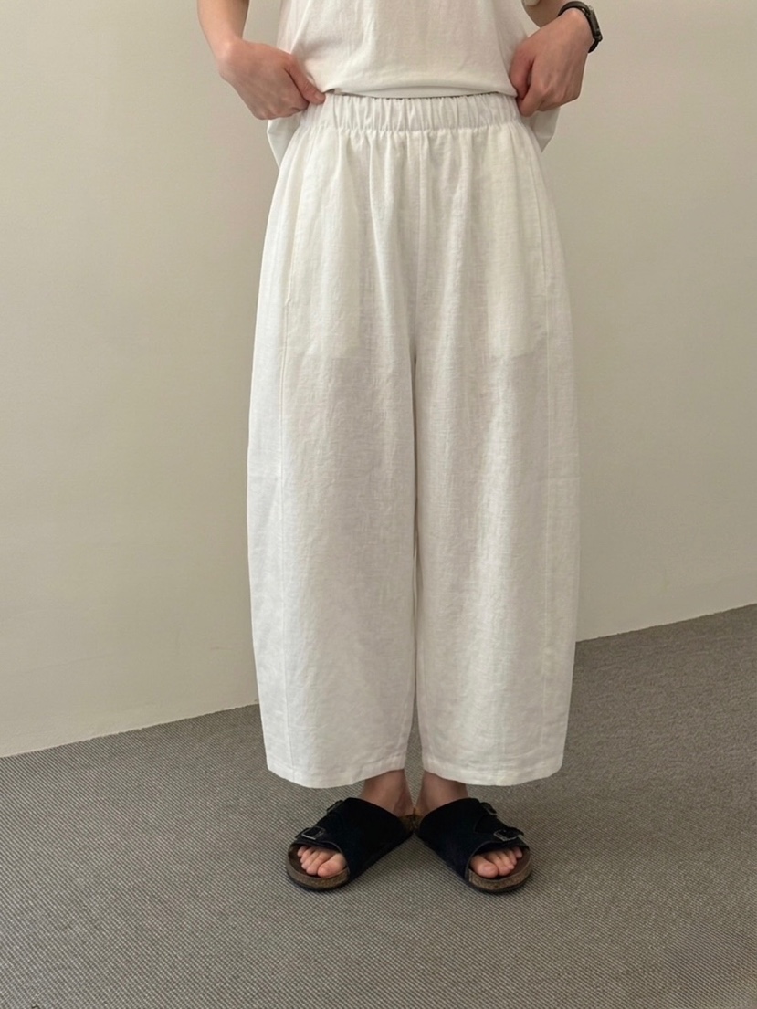 MONE-A韓國直郵女裝新品熱賣26夏季休閑推薦26春夏休閑褲亞麻MONE-A休閑褲圖色2