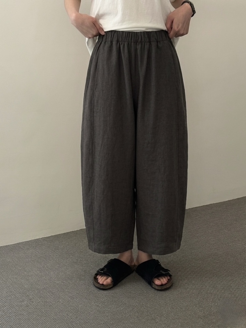 MONE-A韓國直郵女裝新品熱賣26夏季休閑推薦26春夏休閑褲亞麻MONE-A休閑褲圖色3