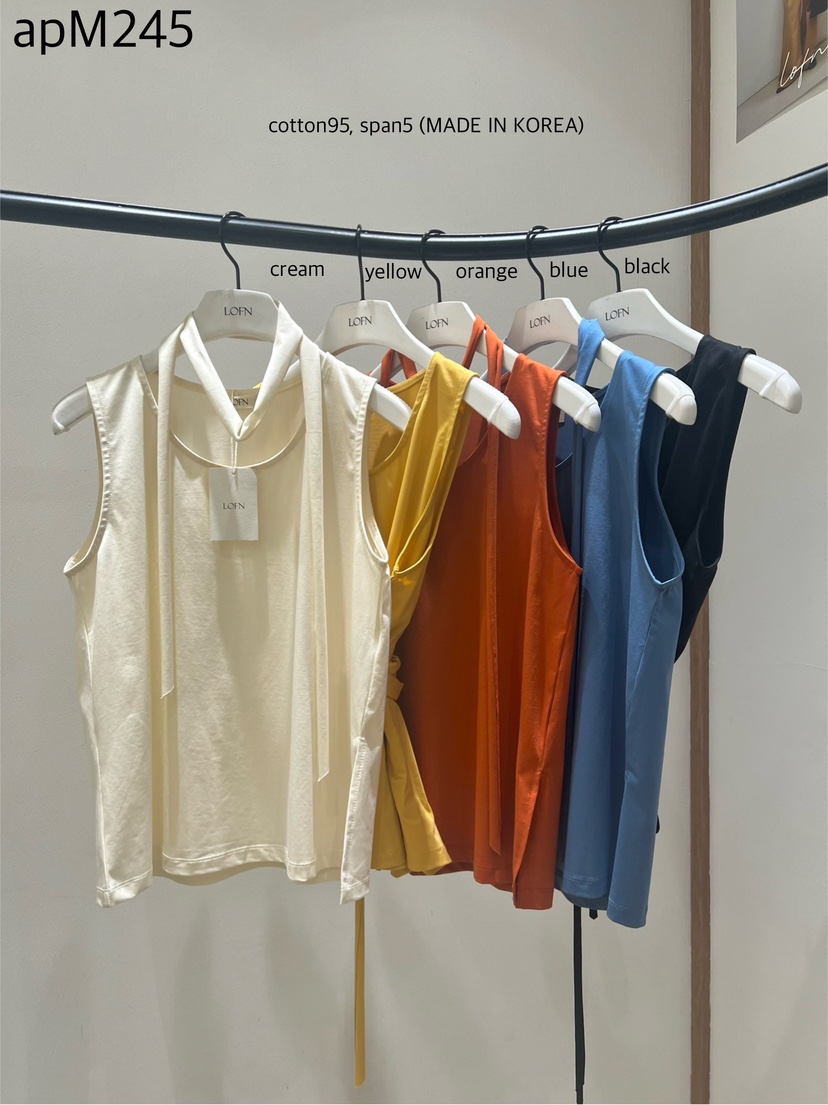 LOFN韓國直郵女士新品熱賣職業人氣時尚26夏季吊帶背心含脖帶LOFN吊帶/背心
