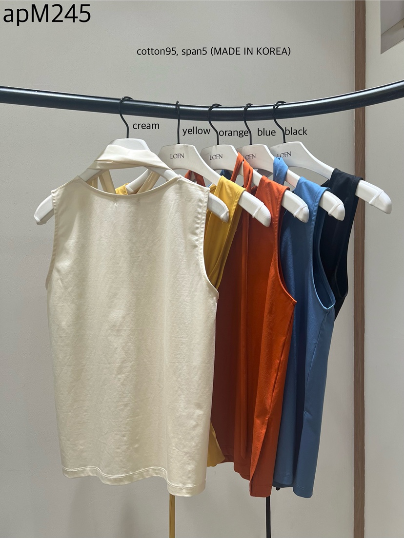 LOFN韓國直郵女士新品熱賣職業人氣時尚26夏季吊帶背心含脖帶LOFN吊帶/背心