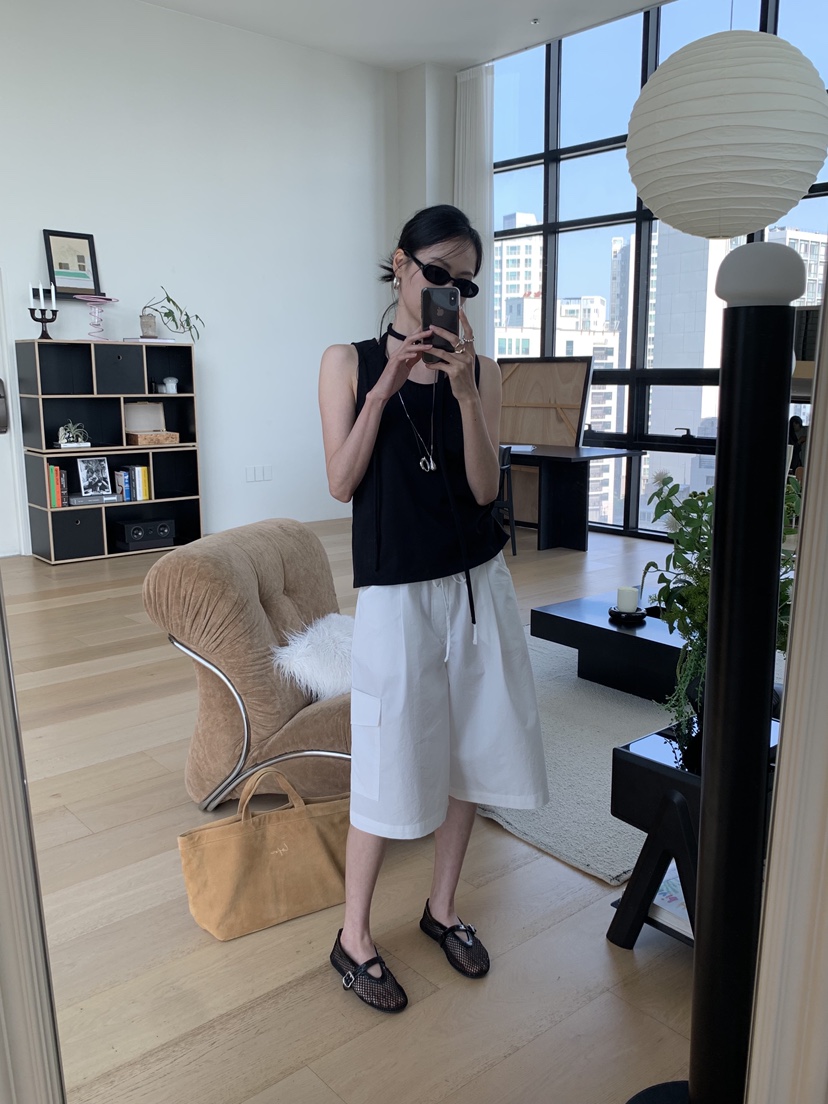 LOFN韓國直郵女士新品熱賣職業人氣時尚26夏季吊帶背心含脖帶LOFN吊帶/背心