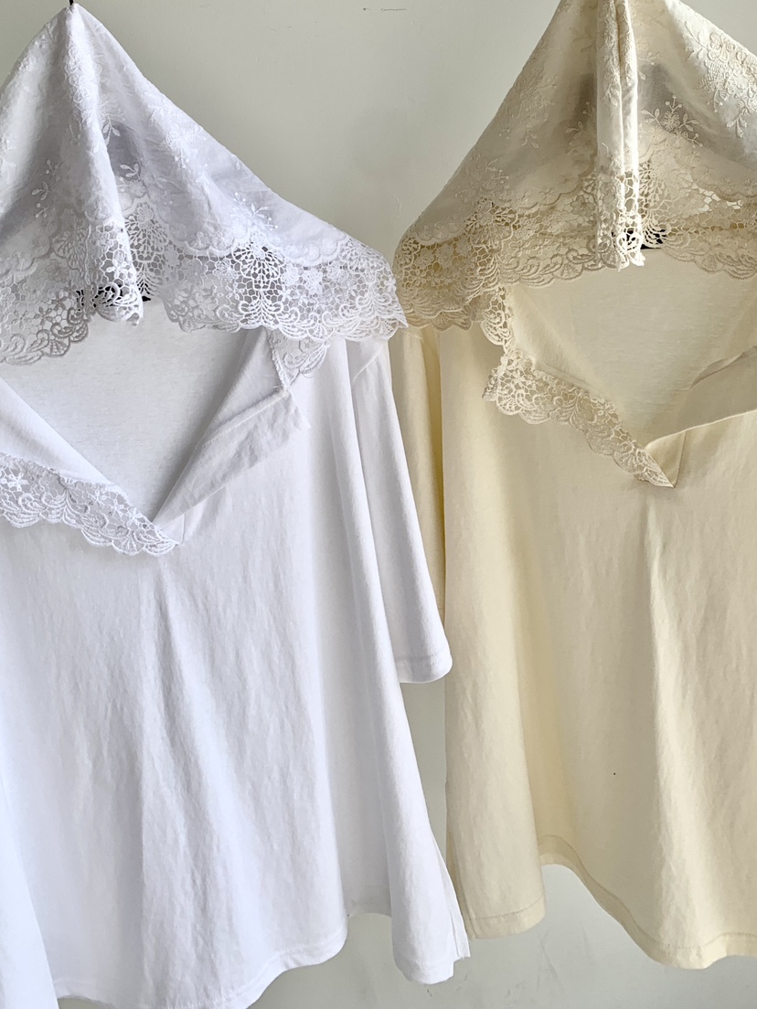DAVICHI/D.SECOND韓國東大門代購女士新品26夏季T恤蕾絲DAVICHI/D.SECONDT恤
