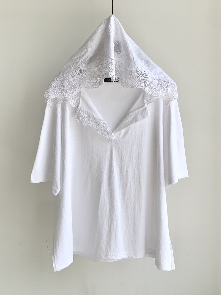 DAVICHI/D.SECOND韓國東大門代購女士新品26夏季T恤蕾絲DAVICHI/D.SECONDT恤圖色1
