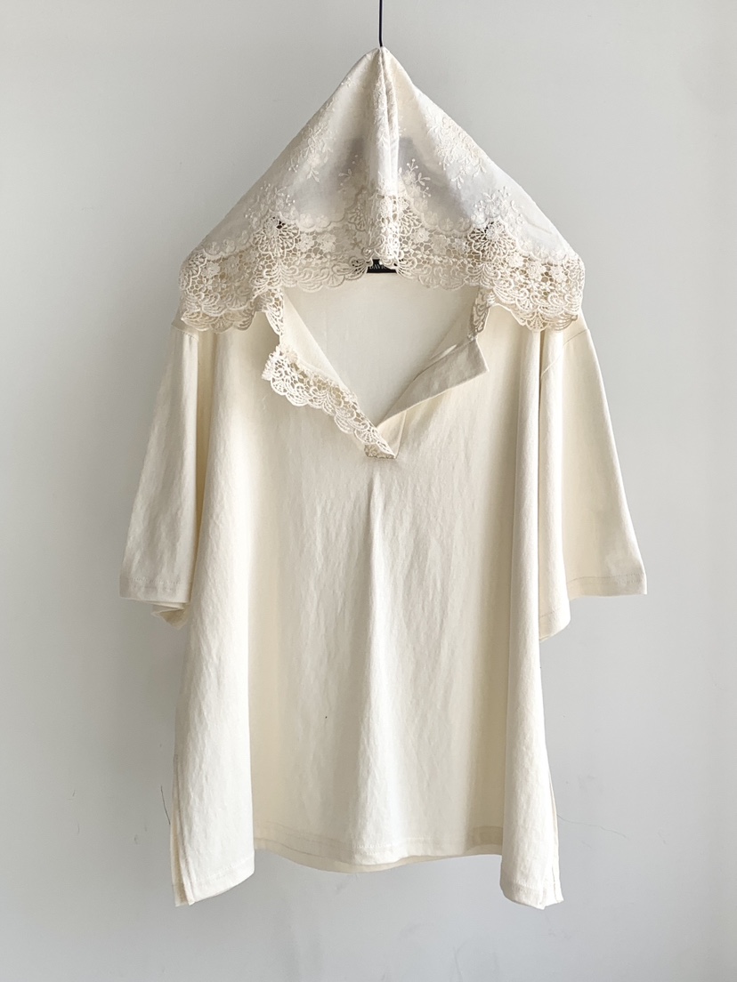 DAVICHI/D.SECOND韓國東大門代購女士新品26夏季T恤蕾絲DAVICHI/D.SECONDT恤圖色2