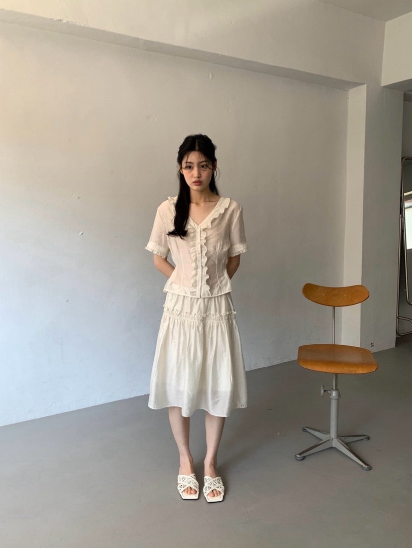 SO BAE韓國東大門直郵女裝新款推薦休閑熱賣26春夏襯衫蕾絲衫SO BAE襯衫/蕾絲衫
