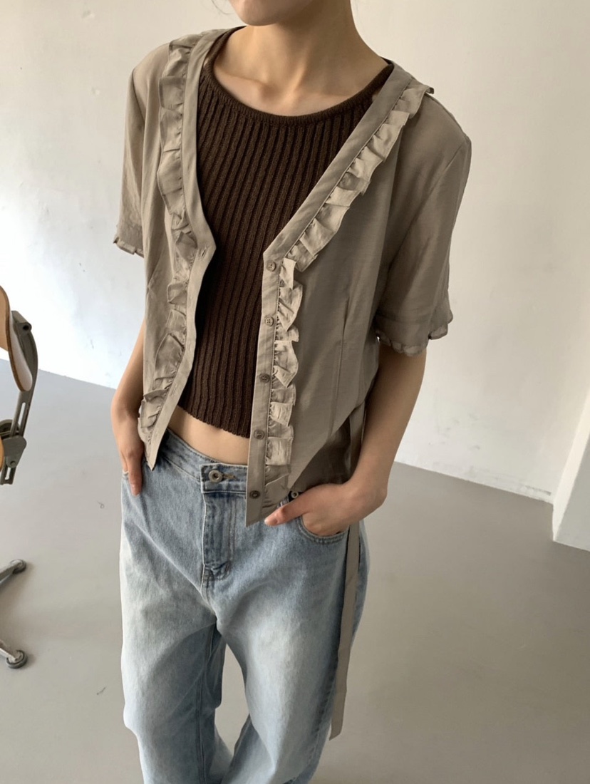 SO BAE韓國東大門直郵女裝新款推薦休閑熱賣26春夏襯衫蕾絲衫SO BAE襯衫/蕾絲衫