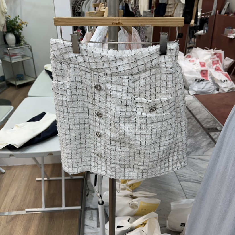 ABLESTUDIO韓國直郵女裝新品休閑26夏季時尚職業短裙打折ABLESTUDIO短裙圖色1