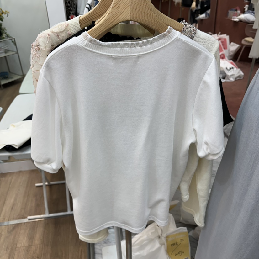 ABLESTUDIO韓國直郵實拍女士新品職業時尚26夏季休閑T恤打折ABLESTUDIOT恤
