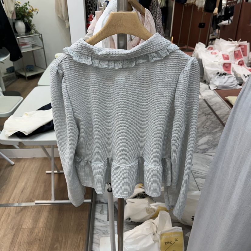ABLESTUDIO韓國直郵實拍女士新款職業人氣襯衫蕾絲衫打折ABLESTUDIO襯衫/蕾絲衫