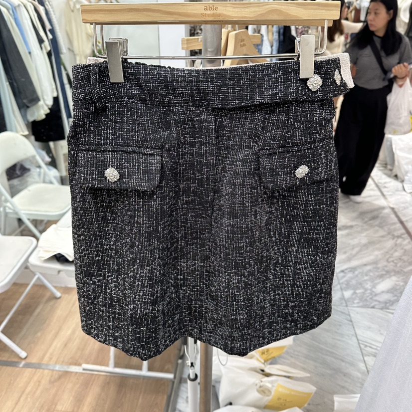ABLESTUDIO東大門實拍韓國女裝新款時尚職業人氣短裙打折ABLESTUDIO短裙圖色2